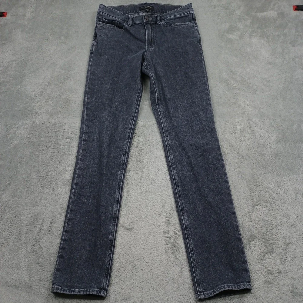 Banana Republic Jeans Men 29x32 Black Denim Slim Fit Pockets Preppy
